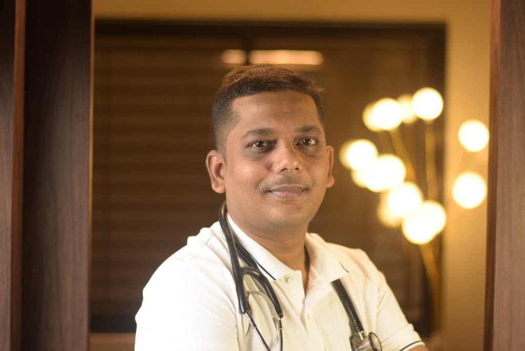 Dr. Shadab Khan with stethoscope - Homoeopathy Specialist Akola